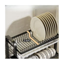 Escorredor Kitchen Rack Aço Inoxidável Organizador Louça Preto Pia Kitchen Rack Aço Ino