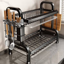 Escorredor Kitchen Rack Aço Inoxidável Organizador Louça Preto Pia Kitchen Rack Aço Ino